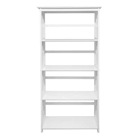 Betterbeds Mission Style 5-Shelf Bookcase - White BE3286568